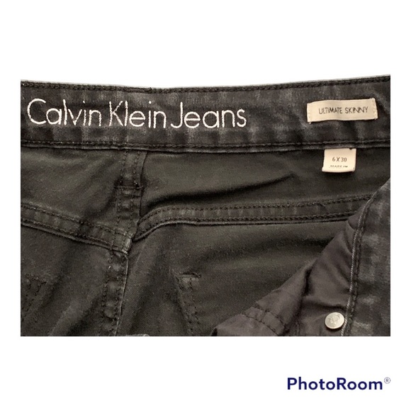 Calvin Klein Jeans SZ 6 Black - Picture 5 of 5